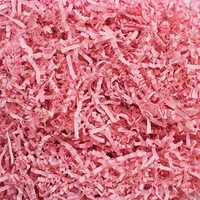 200g Rosa Raffiabast Geschreddertes Papier Für Geschenkbox Füllmaterial Geschenk, Füllmaterial Für Pakete Präsentkorb DIY Party Hamper Füllung