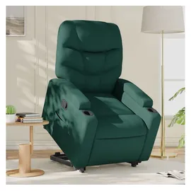 vidaXL Relaxsessel mit Aufstehhilfe Polyester 146 x 78 x 0 cm Dunkelgrün