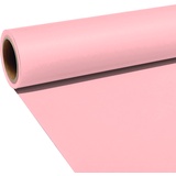 JOBY Seamless Creator Background Paper, Photography Backdrop for Videos, Streaming, Interviews, Backdrops for Photoshoot, Photography Props, Size 1.35X11m, Bubblegum Pink