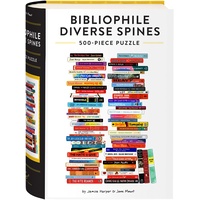 Chronicle Books Bibliophile Diverse Spines 500-Piece Puzzle