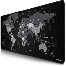 CSL Mauspad XXL Weltkarte Schwarz