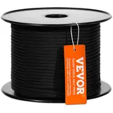 Vevor Geflochtenes Nylonseil, 3/16 Zoll) x 250 Fuß), 32 Stränge, 720 Pfund) Bruchfestigkeit, Outdoor-Kletterseil, Baumpfleger-Kletterseil für Felswande