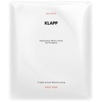 Klapp Cosmetics Klapp Hyaluronic Multi Level Performance Triple Action Moisturizing Sheet Mask 3 Stück