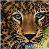 Craft Buddy Ltd. Leopard Crystal Art Kit 30x30 cm