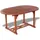 vidaXL Gartentisch 200 x 100 x 74 cm natur oval ausziehbar
