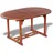 vidaXL Gartentisch 200 x 100 x 74 cm natur oval ausziehbar