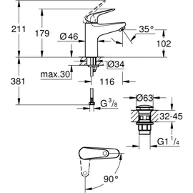 Grohe Swift Waschtischarmatur Chrom