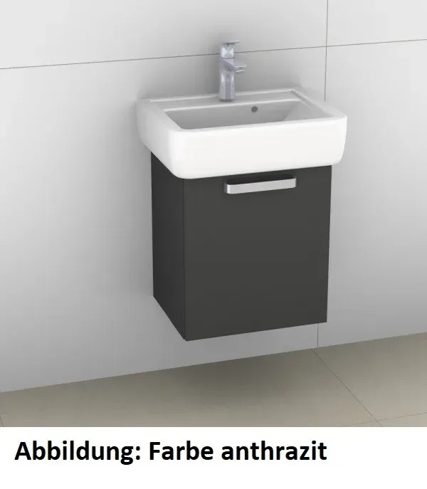 Artiqua 413 Waschtischunterschrank für Renova Plan 272150, 272151, 272152, 272153, Weiß Hochglanz, 4 413-WUT-K86-R-7016-68