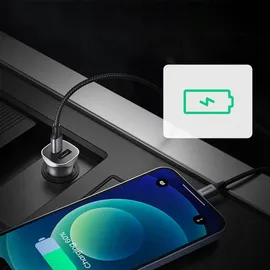 UGREEN A+C Dual-Port Car Charger 30W Grau