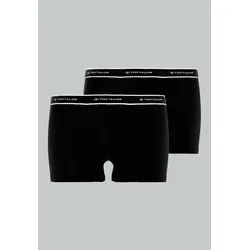 Boxershorts TOM TAILOR "Kentucky", Herren, Gr. 7 (XL), schwarz, Single Jersey, Obermaterial: 95% Baumwolle, 5% Elasthan, unifarben, Unterhosen, mit komfortabler Passform