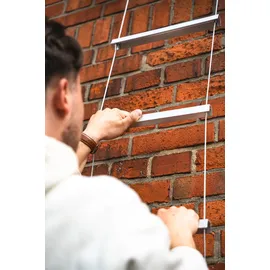 safetysteps Rettungsleiter Kletterfix KF-Modul-N mit Karabinerhaken Länge 4m