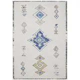 benuta Vintage-Teppich, Beige, Mehrfarbig, Kunststoff, Vintage, Rechteckig & im Style: Kelim, Ethno-style, Shabby Chic - Pflegeleicht für Wohnzimmer Schlafzimmer