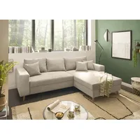 ED EXCITING DESIGN Livetastic Ecksofa Creme,