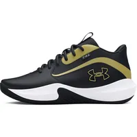 Under Armour Lockdown 7 Basketball Schuhe, Black/Black/Metallic Gold, 43 EU