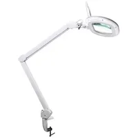 VELLEMAN LED-Lupenleuchte, Klemmfuß, Gelenkarm, dimmbar Linsenkappe, 60 LEDs, Vergrößerung