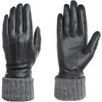 Pearlwood Lederhandschuhe PEARLWOOD "Lipa", Damen, Gr. 8, schwarz, Schafsleder, unifarben, festlich, Handschuhe, Touchscreen proofed - mit 10 Fingern bedienbar