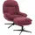 MCW Relaxsessel MCW-P32 Chenille 370 g/m2 70 x 70 x 70 cm Beere mit Hocker