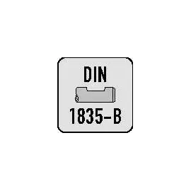 MAYKESTAG Viertelkreisprofilfräser DIN 6518 B Typ N Radius 8 mm Nenn-Ø 24 mm