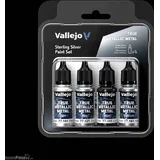 Vallejo Farbsatz True Metallix Sterling Silver 77251