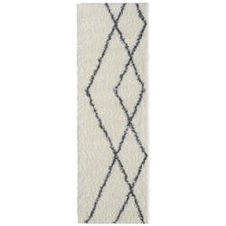 My Flair Teppich » My Shaggy Raute«, BxL: 80 x 250 cm, Polypropylen - beige