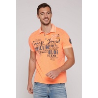 CAMP DAVID Poloshirt, aus Baumwolle, Gr. S, orange, , 44637903-S