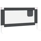 vidaXL Kleinkind-Bettschutzgitter Dunkelgrau 140x25 cm Stoff