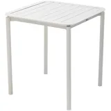 Oviala Gartentisch, Weiß, Metall, 70x75x70 cm, Gartenmöbel, Gartentische, Gartentische