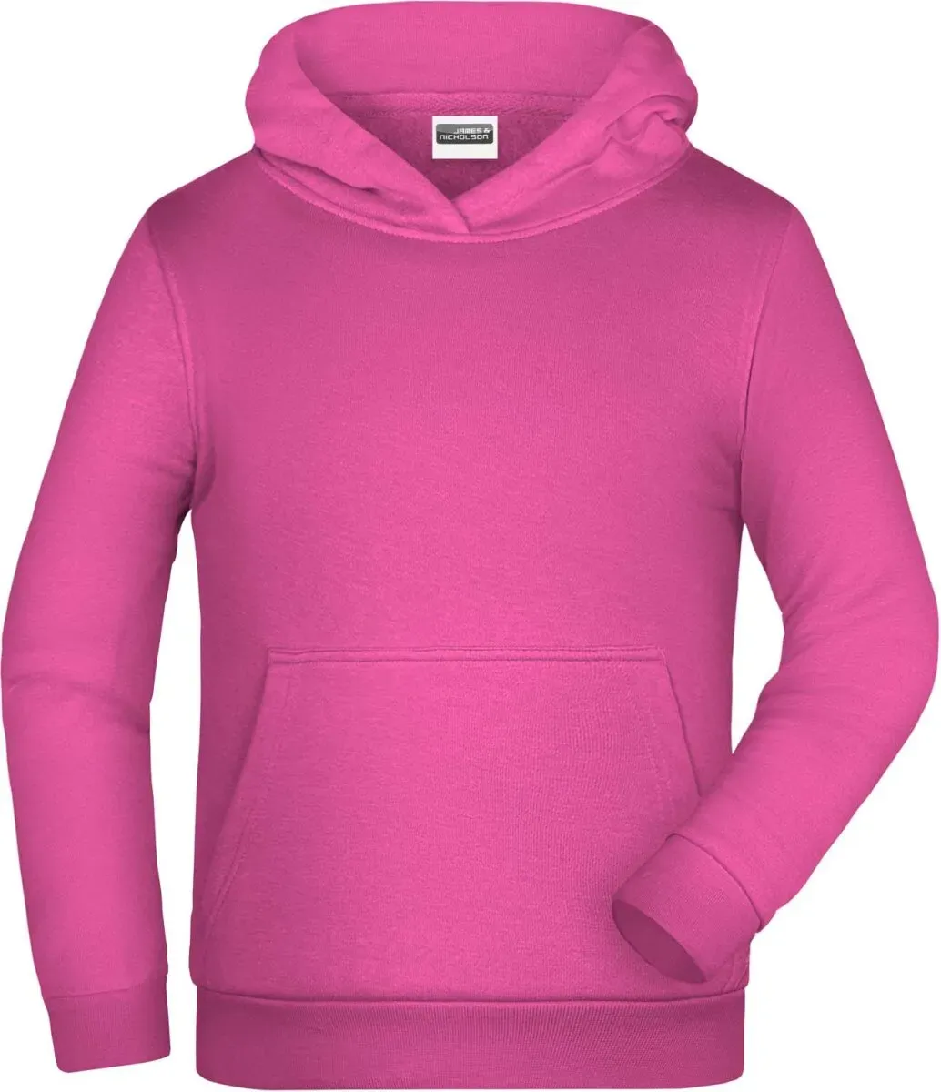 James & Nicholson Kinder Kapuzen Sweater Hoodie JN796K pink L