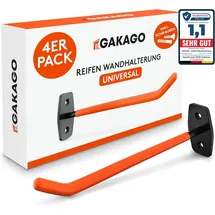 Gakago Reifenhalter Wandhalterung 4er Felgenhalter Wand Set