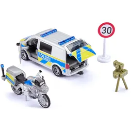 Siku 2005 VW T6 mit BMW Polizeimotorrad,