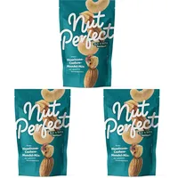 Nut Perfect | Haselnuss-Cashew-Mandel-Mix | Naturbelassene Mandeln und Cashews, geröstete Haselnüsse| Knackig, Lecker, Aromatisch | 100g (Packung mit 3)