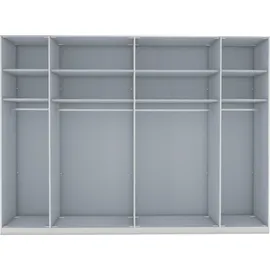Wiemann Drehtürenschrank Monaco 295,3 x 216 x 58 cm Grau/Weiß