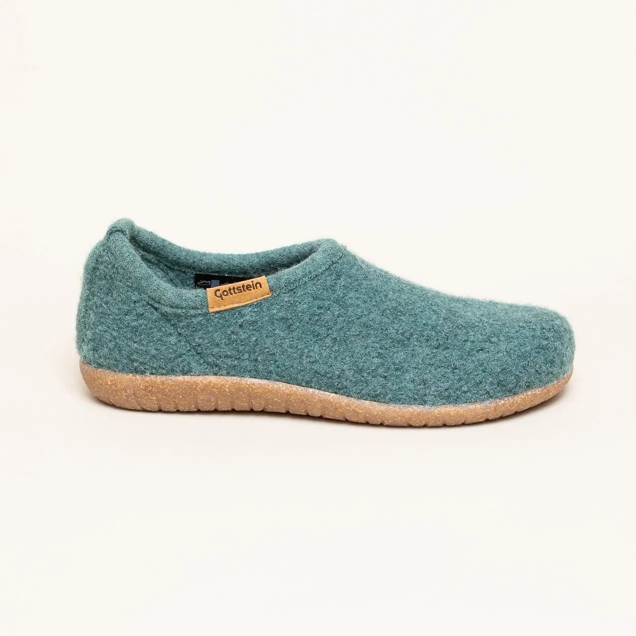 Gottstein Filz-Hausschuh Alpine Midcut RU für Damen & Herren Größe 39 | Farbe = 15396 Bluegreenmele - oceangreen - 39