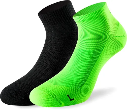 Lenz Running 3.0, Socken - Neon-Grün/Schwarz - 39 EU - 41 EU