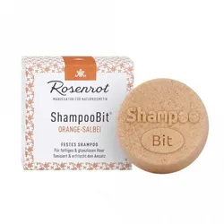 Rosenrot festes Shampoo Orange-Salbei (fettendes Haar)