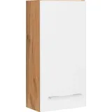 WELLTIME Hängeschrank "Soria", weiß (eichefarben, weiß), B:30cm H:64cm T:20cm, Schränke, Hängeschrank