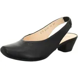 THINK! Damen AIDA, chromfrei gegerbte nachhaltige Slingback Pumps, 0000 SCHWARZ, 39.5 EU - 39.5 EU