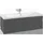 Villeroy & Boch Subway 3.0 Waschbeckenunterschrank, LED-Beleuchtung, 2 Auszüge, Waschbecken mittig, 1272x429x478mm, C601L0AB, Farbe: Front/Korpus: Black Oak,