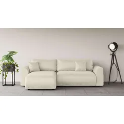 Ecksofa ANDAS "VasbySuyal", beige (hellbeige), B:235cm H:80cm T:138cm, 100% Polyester, Sofas, L-Form