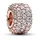 Pandora Dreireihiges Pavé-Charm Roségold 782820C01