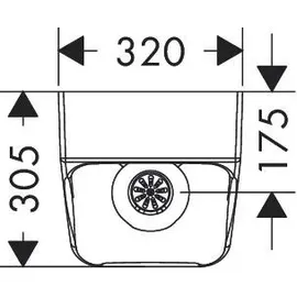 Hansgrohe EluPura Urinal (60127450)