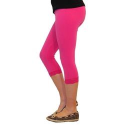 YESET Caprihose Mädchen Kinder Leggings Leggins Hose Capri 3/4 kurz Spitze Baumwolle R rosa 134