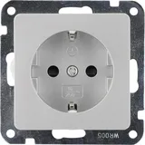 Unitec Steckdose Genua silber