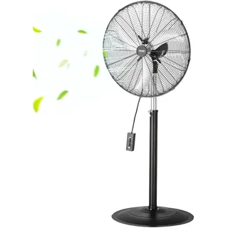Vevor 670 mm, Standventilator, Ventilator 3 Gang 131 bis 193 cm höhenverstellbar