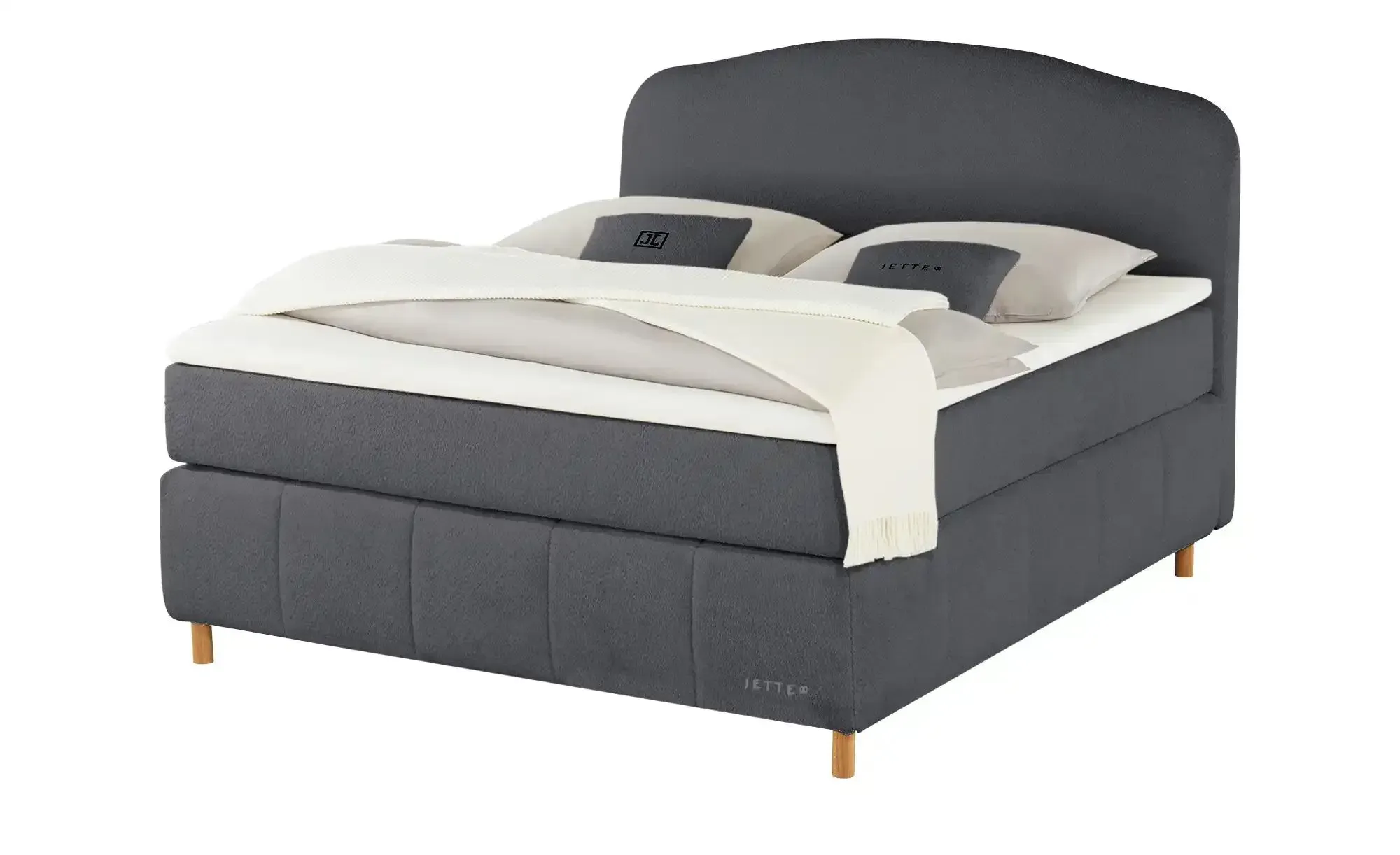 Jette Home Boxspringbett  Jette Cloud ¦ grau ¦ Maße (cm): B: 162 H: 132,5