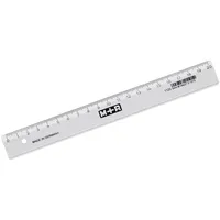 M+R Lineal m+r 20 cm Kunststoff transparent