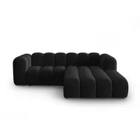 Micadoni Ecksofa Lupine, modular 3-Sitzer schwarz
