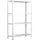 SCHULTE Regalwelt Steckregal 4 Fachböden, 50 kg Tragkraft, 180x75x35 cm (HxBxT), weiß,