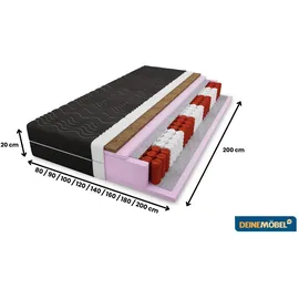 Deine Möbel 24 Taschenfederkernmatratze 120 x 200 cm H4