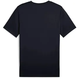 Puma Unisex ESS Small Logo Poly Tee T-Shirts, New Navy,